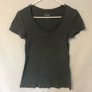 Old Navy Fitted Women’s Gray T Shirt